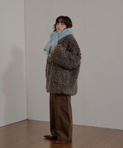 MUHET（ミュエータ） コート アウター poodle shaggy duffle coat