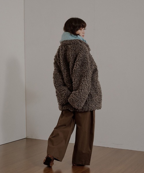 MUHET（ミュエータ） コート アウター poodle shaggy duffle coat