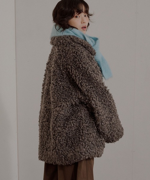 MUHET（ミュエータ） コート アウター poodle shaggy duffle coat