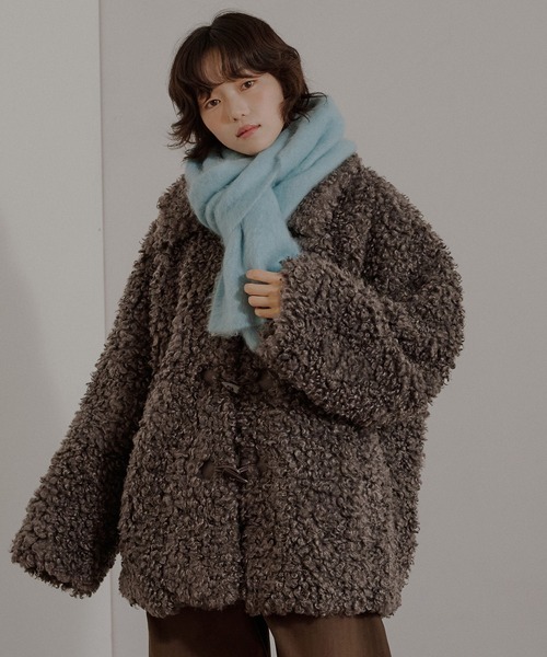 MUHET（ミュエータ） コート アウター poodle shaggy duffle coat
