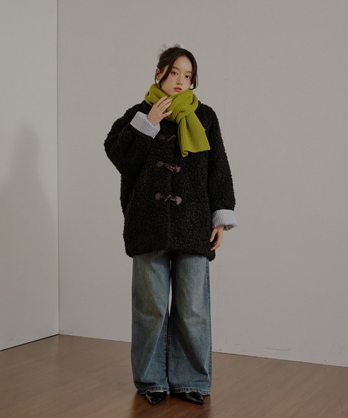 MUHET（ミュエータ） コート アウター poodle shaggy duffle coat