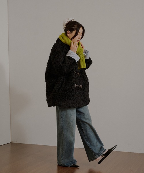 MUHET（ミュエータ） コート アウター poodle shaggy duffle coat