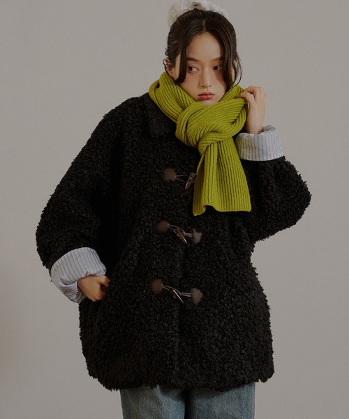 MUHET（ミュエータ） コート アウター poodle shaggy duffle coat