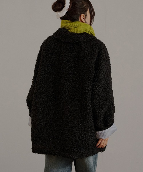 MUHET（ミュエータ） コート アウター poodle shaggy duffle coat