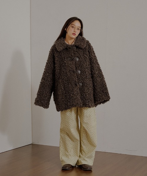 MUHET（ミュエータ） コート アウター poodle shaggy duffle coat