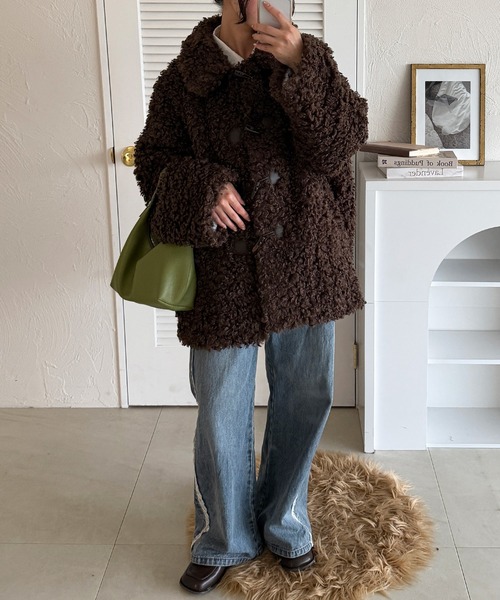 MUHET（ミュエータ） コート アウター poodle shaggy duffle coat
