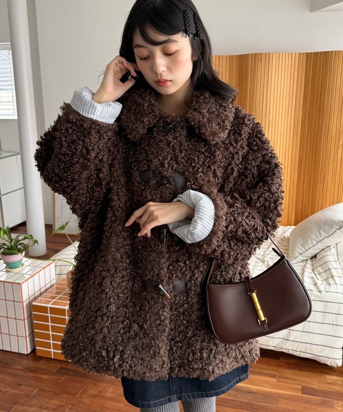 MUHET（ミュエータ） コート アウター poodle shaggy duffle coat