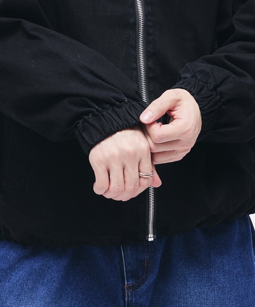 「Adoon plain」 ブルゾン LARGE ブラック メンズ_画像2