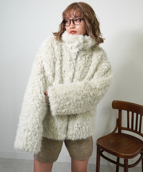 gossara（ゴサラ） ブルゾン アウター フェイクファースタンドブルゾン