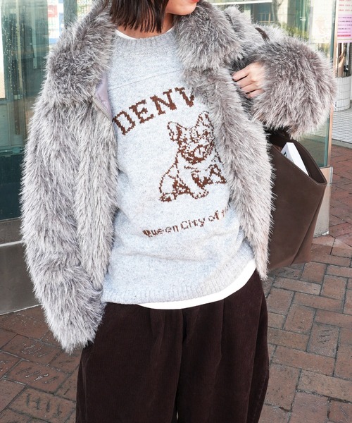 gossara（ゴサラ） ブルゾン アウター フェイクファースタンドブルゾン