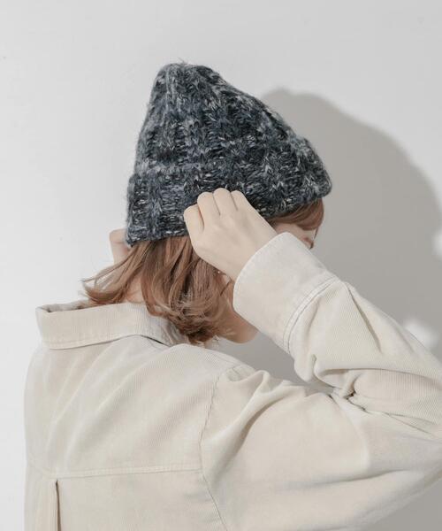 OZONE COMMUNITY ニットキャップ レディース SMELLY（スメリー） ニット帽 ニットキャップ カラーミックスニット