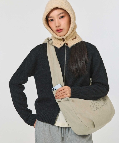 emis カーディガン (W) HEART LOGO ZIP CARDIGAN レディース emis カーディガン (W) HEART LOGO ZIP CARDIGAN レディース