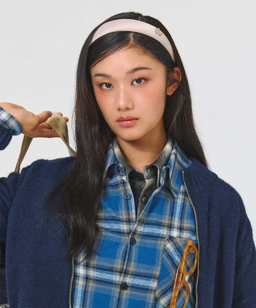 emis カーディガン (W) HEART LOGO ZIP CARDIGAN レディース