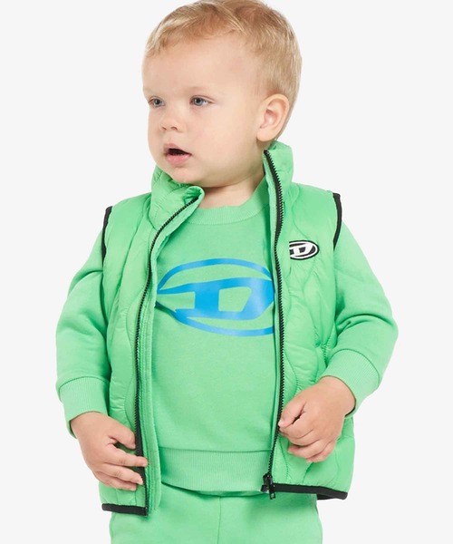 DIESEL ジャンパー・ブルゾン・ベスト DIESEL KIDS ベスト 入学式 DIESEL（ディーゼル）Baby ワンポイント
