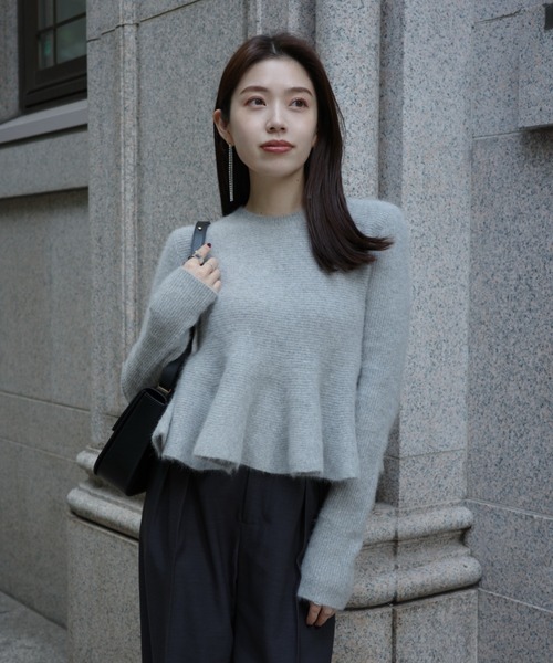 anuans（アニュアンス） ニット セーター 「ZOZO限定カラー」ペプラム