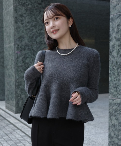 anuans（アニュアンス） ニット セーター 「ZOZO限定カラー」ペプラム