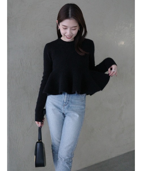 anuans（アニュアンス） ニット セーター 「ZOZO限定カラー」ペプラム