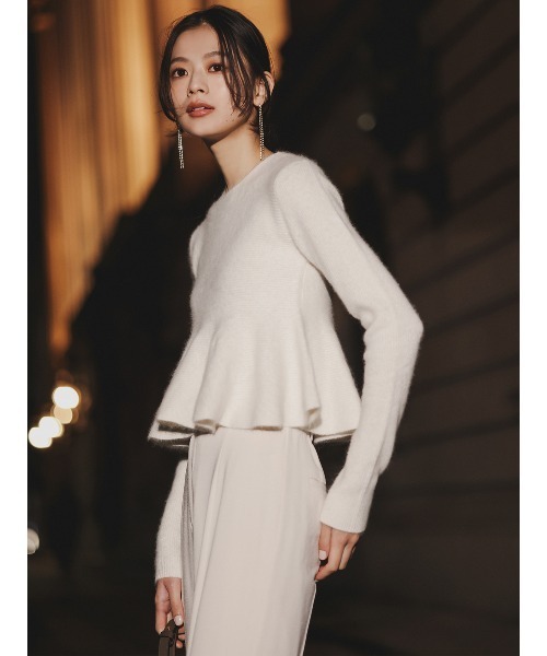 anuans（アニュアンス） ニット セーター 「ZOZO限定カラー」ペプラム