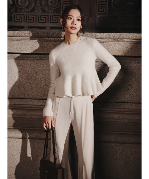 anuans（アニュアンス） ニット セーター 「ZOZO限定カラー」ペプラム