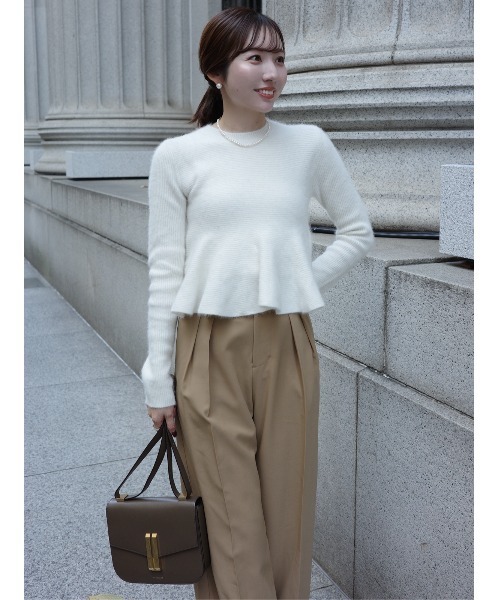 anuans（アニュアンス） ニット セーター 「ZOZO限定カラー」ペプラム