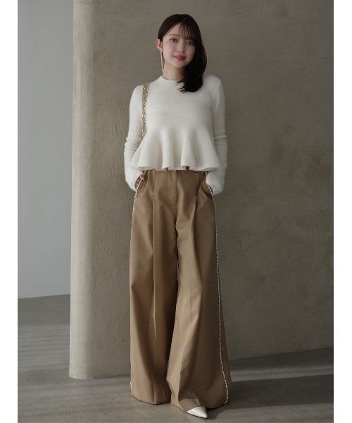 anuans（アニュアンス） ニット セーター 「ZOZO限定カラー」ペプラム