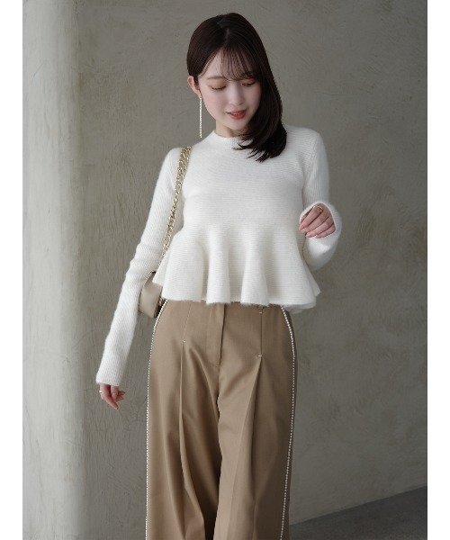 anuans（アニュアンス） ニット セーター 「ZOZO限定カラー」ペプラム