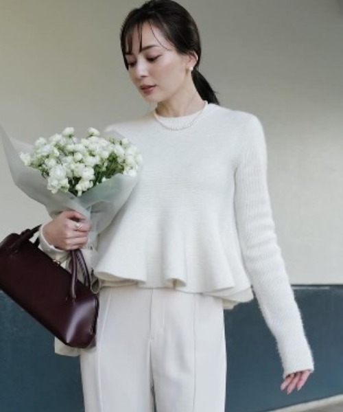 anuans（アニュアンス） ニット セーター 「ZOZO限定カラー」ペプラム