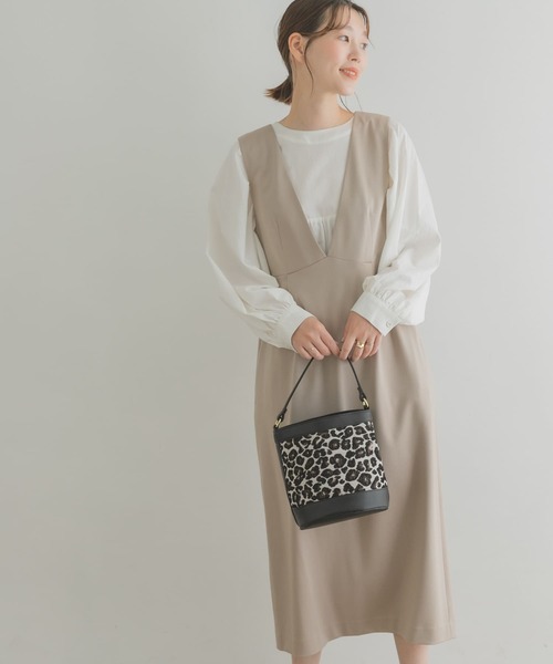 「F by ROSSO」 サロペットスカート 36 ブラック レディース_画像3