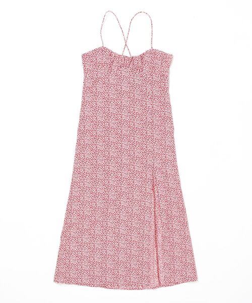 「SHAGGIE」 キャミソールワンピース FREE レッド レディース_画像2