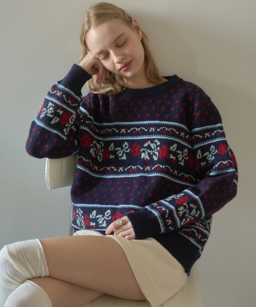 ロンT！ローズセーター2点 Two Timer Sweater - Tulips in Little Rock