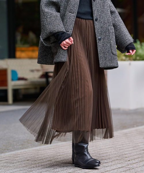 【タグ付き】スローブイエナ　リバーシブルプリーツスカート SLOBE IENA（スローブイエナ） スカート 「追加」リバーシブルプリーツ