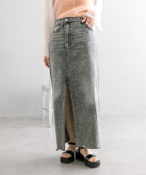 「mystic」 デニムスカート 1 ブルー レディース_画像2