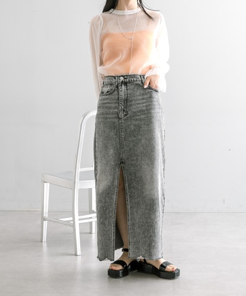 「mystic」 デニムスカート 1 ブルー レディース_画像3