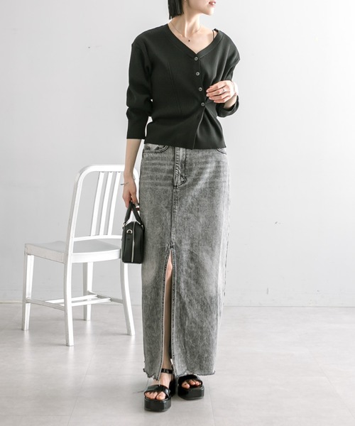 「mystic」 デニムスカート 1 ブルー レディース_画像6