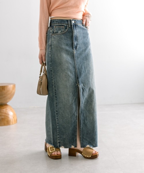 「mystic」 デニムスカート 1 ブルー レディース_画像8