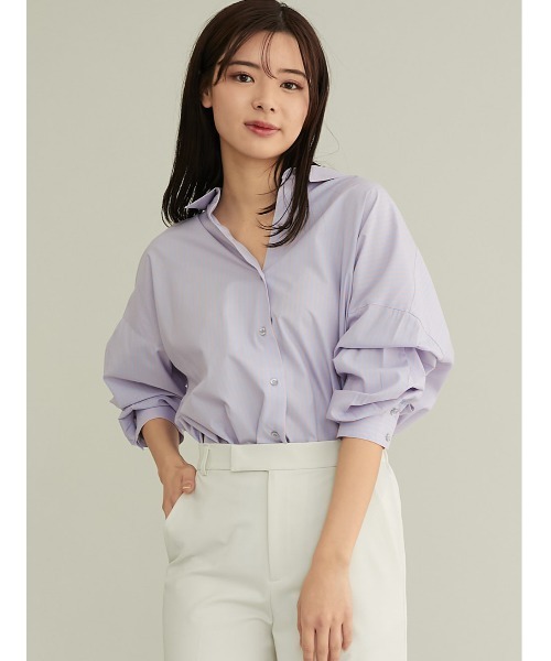 「TONAL」 長袖シャツ 38 ブルー レディース_画像3