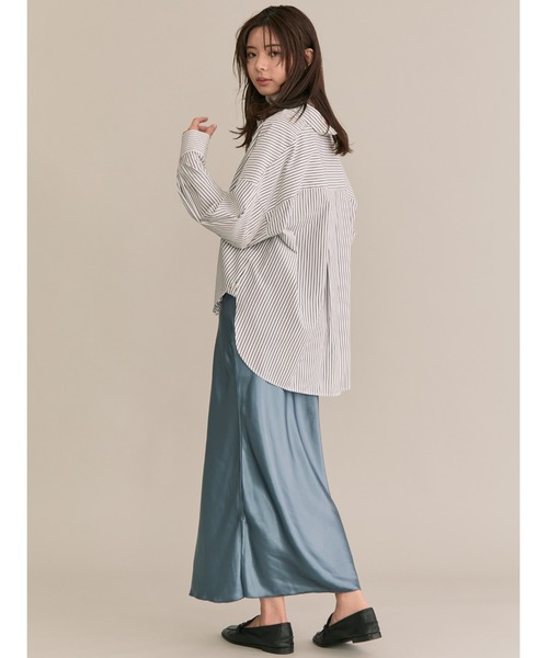 「TONAL」 長袖シャツ 38 ブルー レディース_画像9