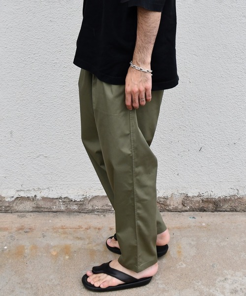 「Johnbull」 イージーパンツ MEDIUM オリーブ メンズ_画像4