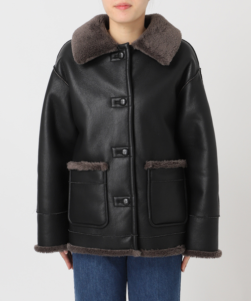 B.C STOCK（ベーセーストック） ムートンコート ボアコート 「S/M