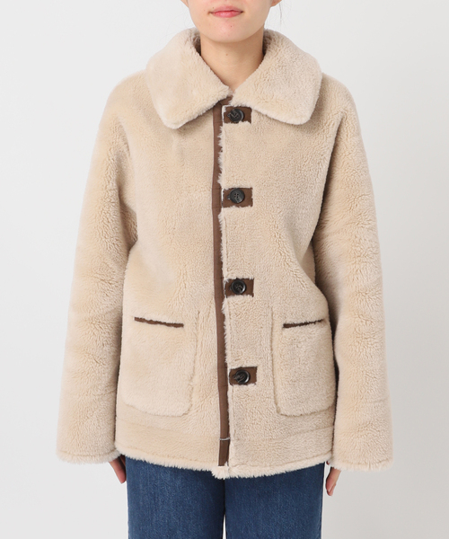 B.C STOCK（ベーセーストック） ムートンコート ボアコート 「S/M