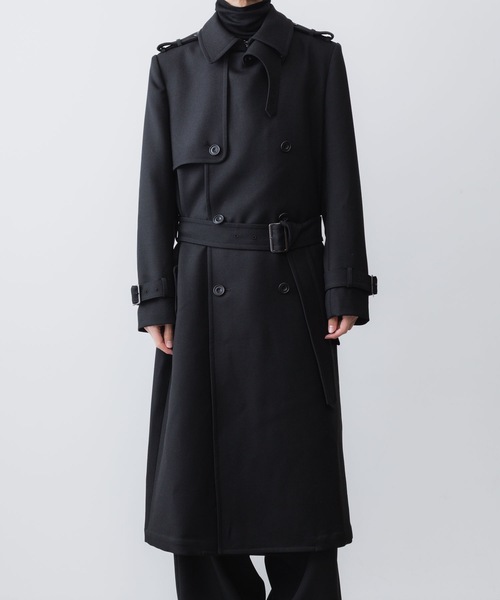 早い者勝ち！　アトウ　ato ブラック　コート ATO（アトウ） トレンチコート コート NEW WOOL TRENCH COAT メンズ
