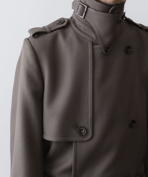 トレンチコート コート NEW WOOL TRENCH COAT メンズの画像