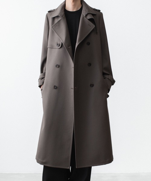 トレンチコート コート NEW WOOL TRENCH COAT メンズの画像