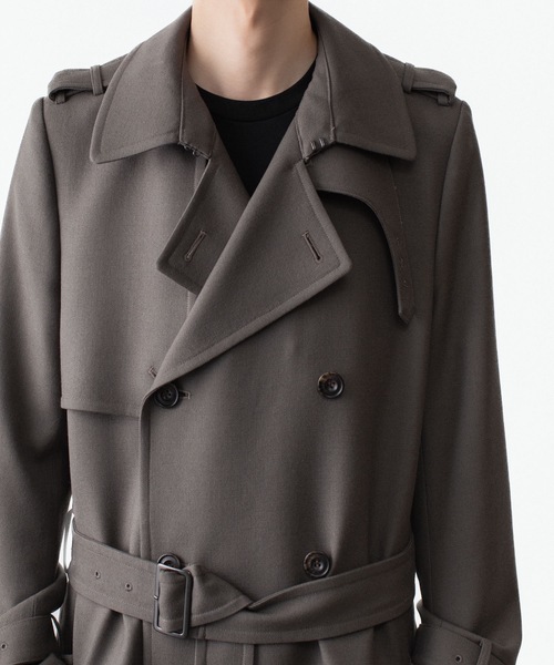 トレンチコート コート NEW WOOL TRENCH COAT メンズの画像