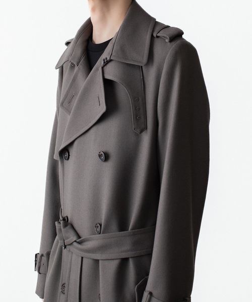 トレンチコート コート NEW WOOL TRENCH COAT メンズの画像