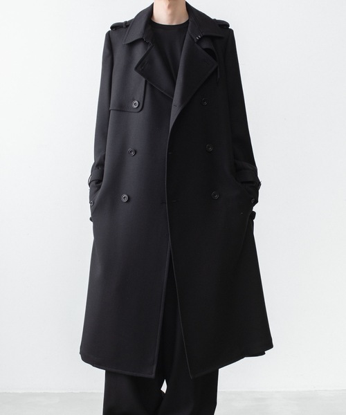 トレンチコート コート NEW WOOL TRENCH COAT メンズの画像