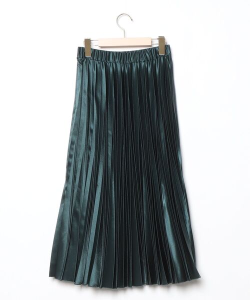 「UN3D.」 プリーツスカート 36 グリーン レディース_画像2