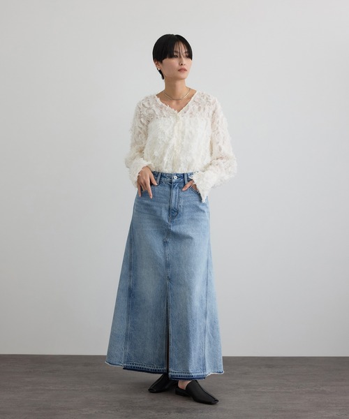 SALON adam et rope'（サロン アダム エ ロペ） デニムスカート 「WEB