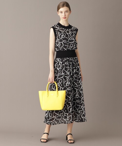 「DRESSTERIOR」 ノースリーブワンピース 38 ブラック レディースの画像