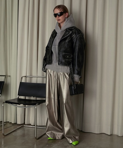 「PRANK PROJECT」 プルオーバーパーカー FREE グレー レディース_画像5